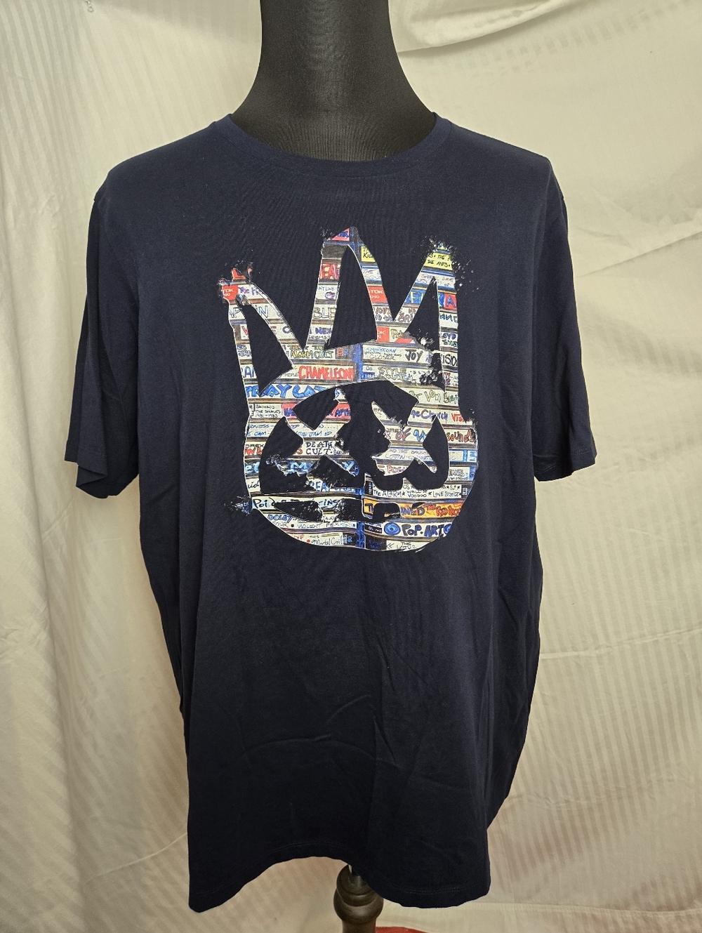 Cult Of Individuality Navy Graphic Tee.   TM